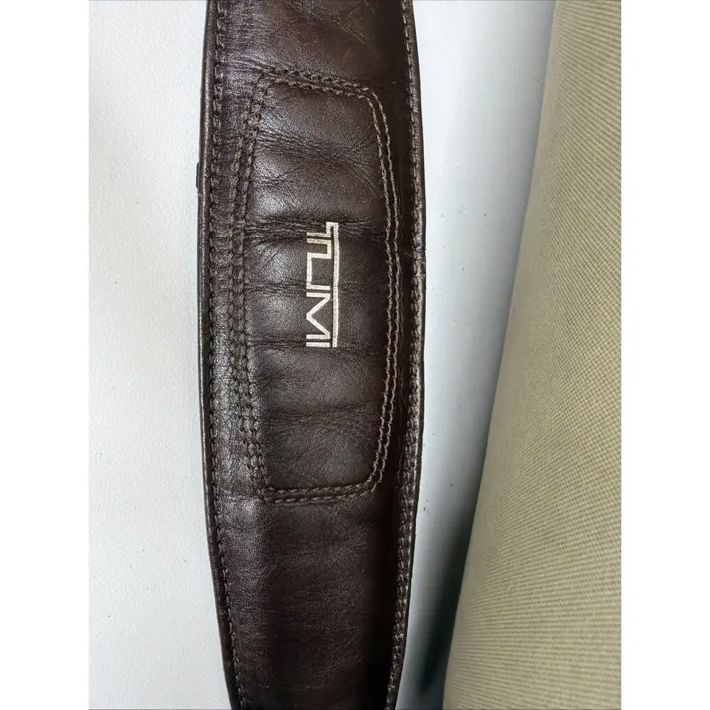 RARE Tumi Beige Brown Red LXT Duffle Underseat Cabin Bag Microfiber FXT 23152SW